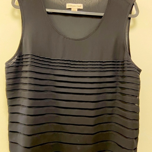Coldwater Creek Extra Large Black womens work tank $39 - Picture 1 of 4
